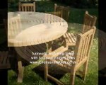Turnworth Round Ring Table Teak Garden Furniture Set with Southwold Side Chairs