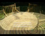 Turnworth Round Ring Table Teak Garden Furniture Set with Southwold Arm Chairs
