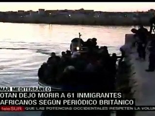 Denuncian a OTAN por dejar morir a refugiados africanos