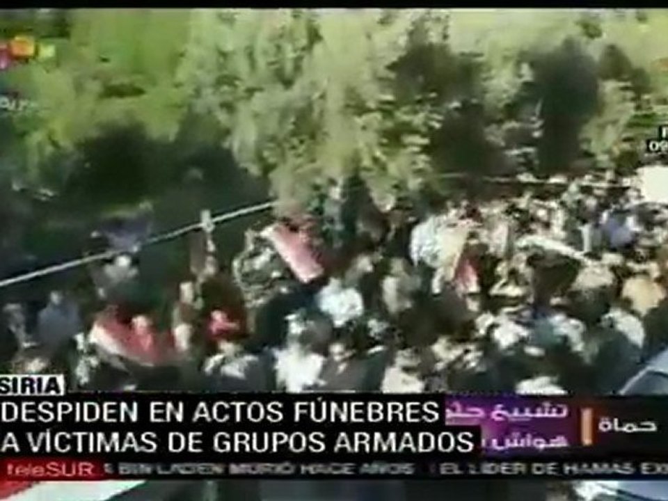 Multitudinarios funerales de militares caídos en Siria