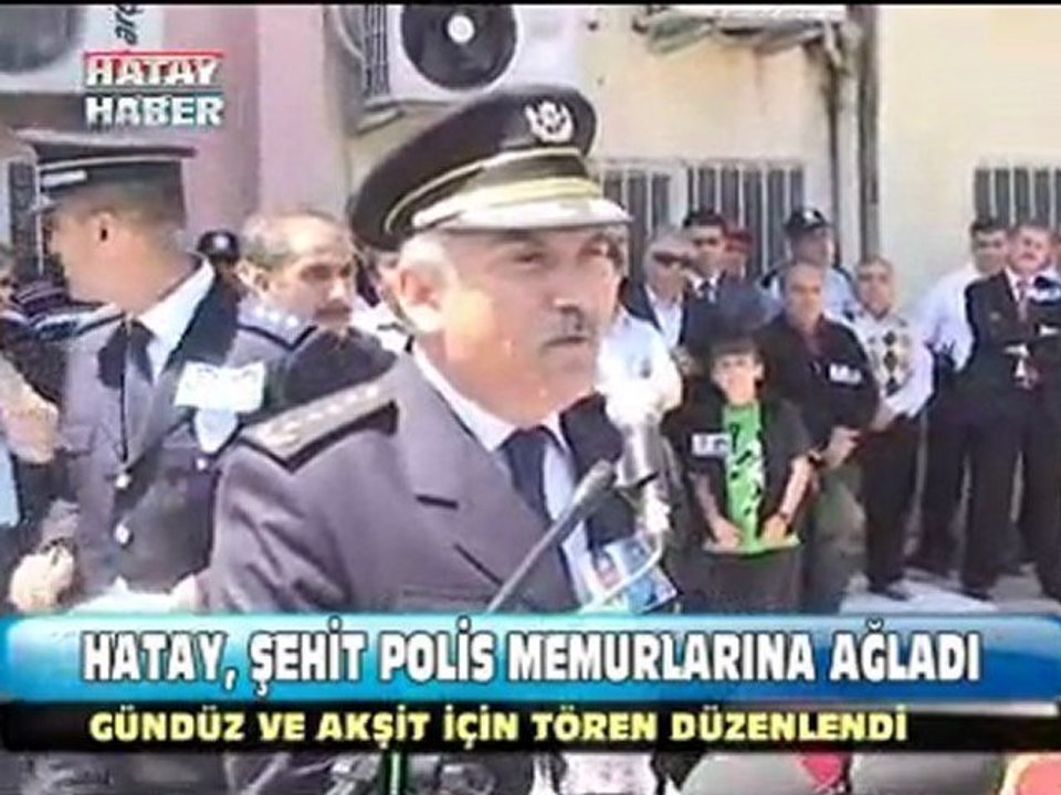 şehit polislere tören