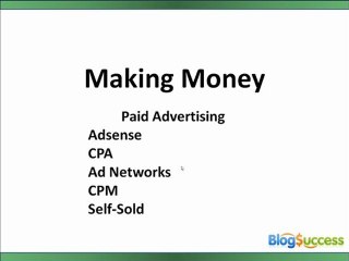 Intro to Making Money with Your Blog