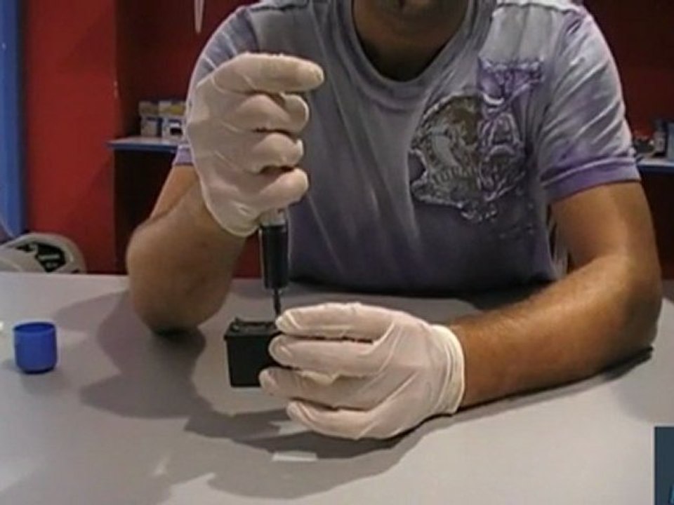 Refilling hp 21 cartridge