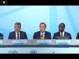 Cumhurbaşkanı Gül, BM Genel Sekreteri Ban Ki-moon ile ortak basın toplantısı düzenledi