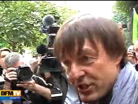 Manifestation d'écolos contre le gaz de schiste