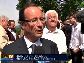 Hollande rend hommage à François Mitterrand