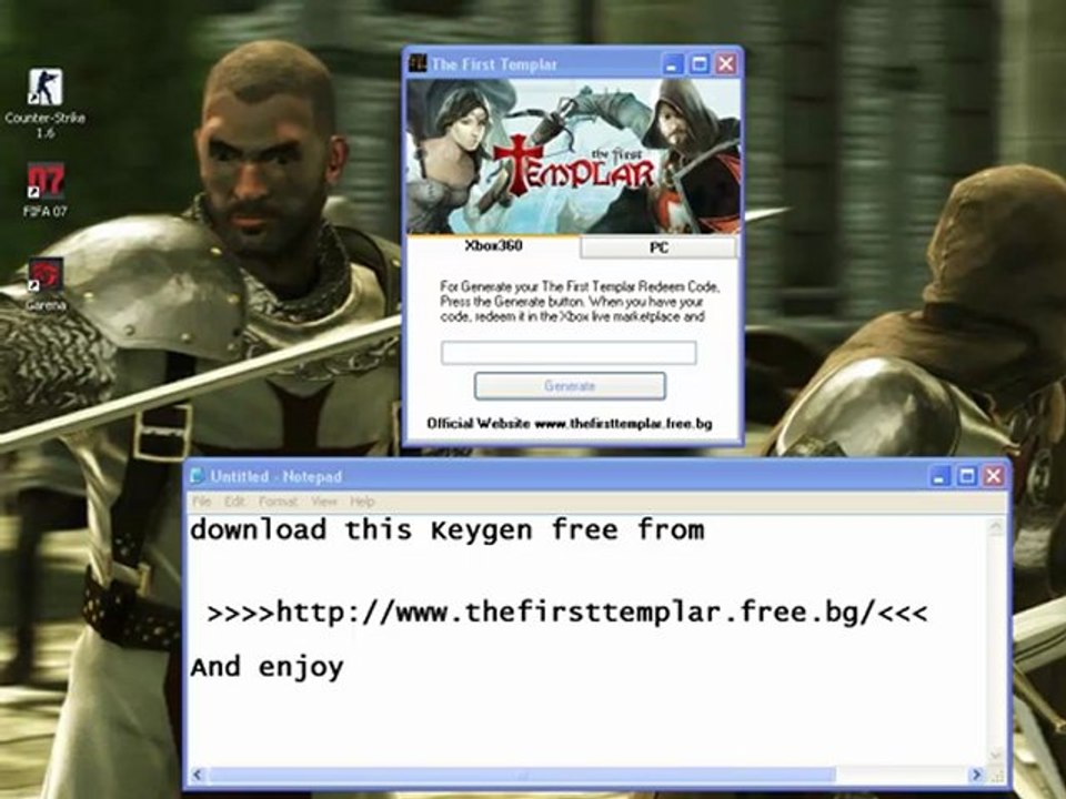 THE FIRST TEMPLAR KEYGEN | XBOX 360 CODES AND PC CRACKS |