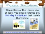 Boy Birthday Invitations for Special Birthday Parties