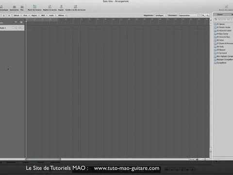 Tutoriel Logic Pro 9 Spécial Débutants Partie 1