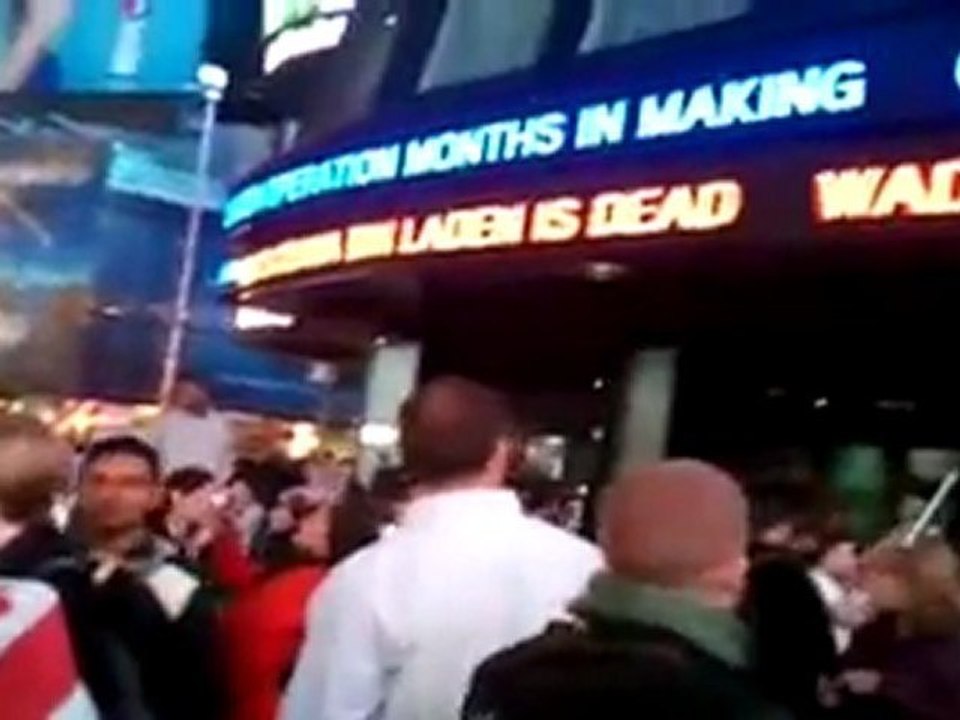 Time Square après la mort de Ben Laden(01/05/11)