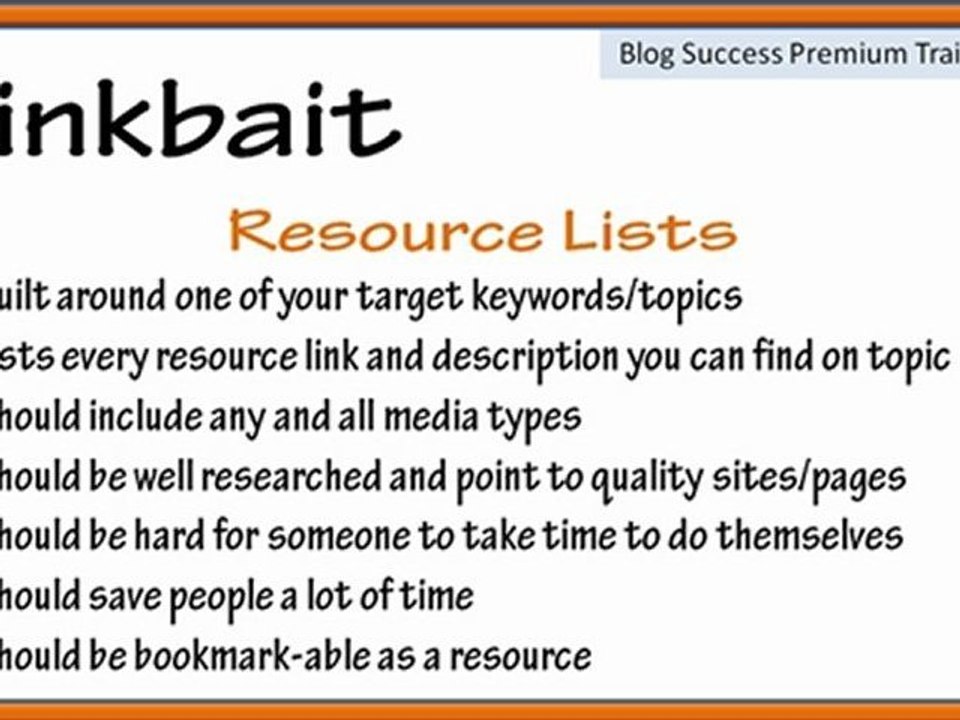 Linkbait Primer