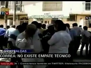 Correa denuncia manipulación en escrutinios del referendo