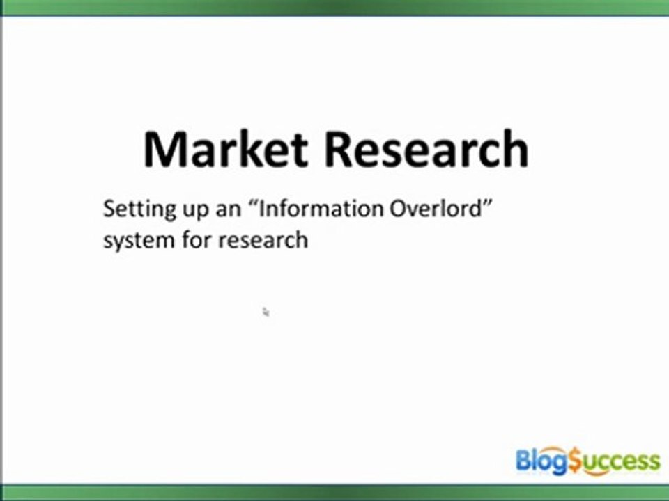 Introduction to Market Research