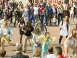 Dancers at royal Buckingham Palace with a massive and unexpected flashmob