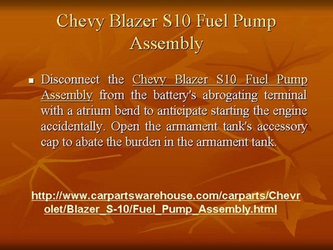 Chevy Blazer S10 Fuel Pump Assembly-14