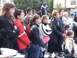 Флашмоб в Хасково на 09.05.2011 г. по случай Деня на Европа