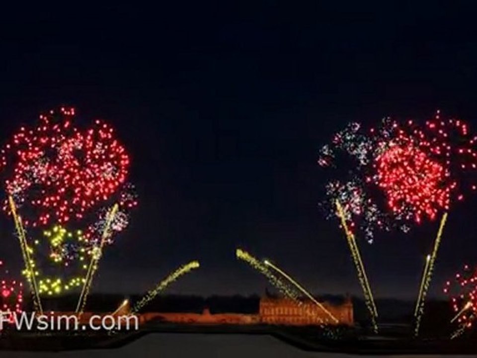 feux d'artifice pour Chantilly 2011