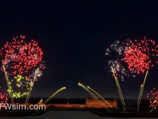 feux d'artifice pour Chantilly 2011