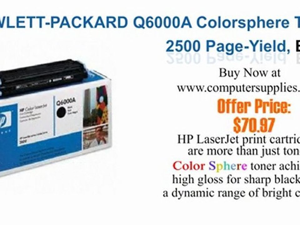 HP Q6001a - HP Q6000a Reviews - HP Q6000A Black Print Cartridge