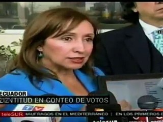 Escrutadas 55% de las actas en Ecuador