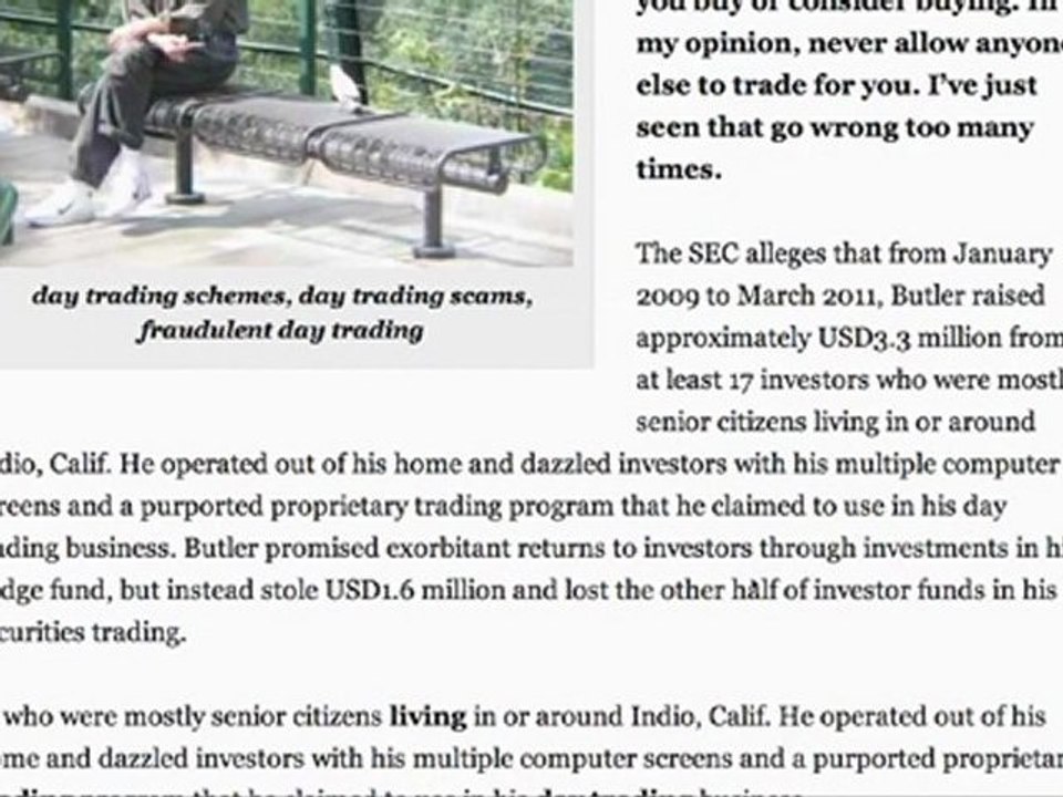 SEC halts fraudulent day trading scheme targeting senior citizens