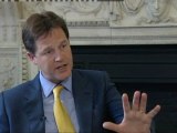 Clegg on coalition anniversary