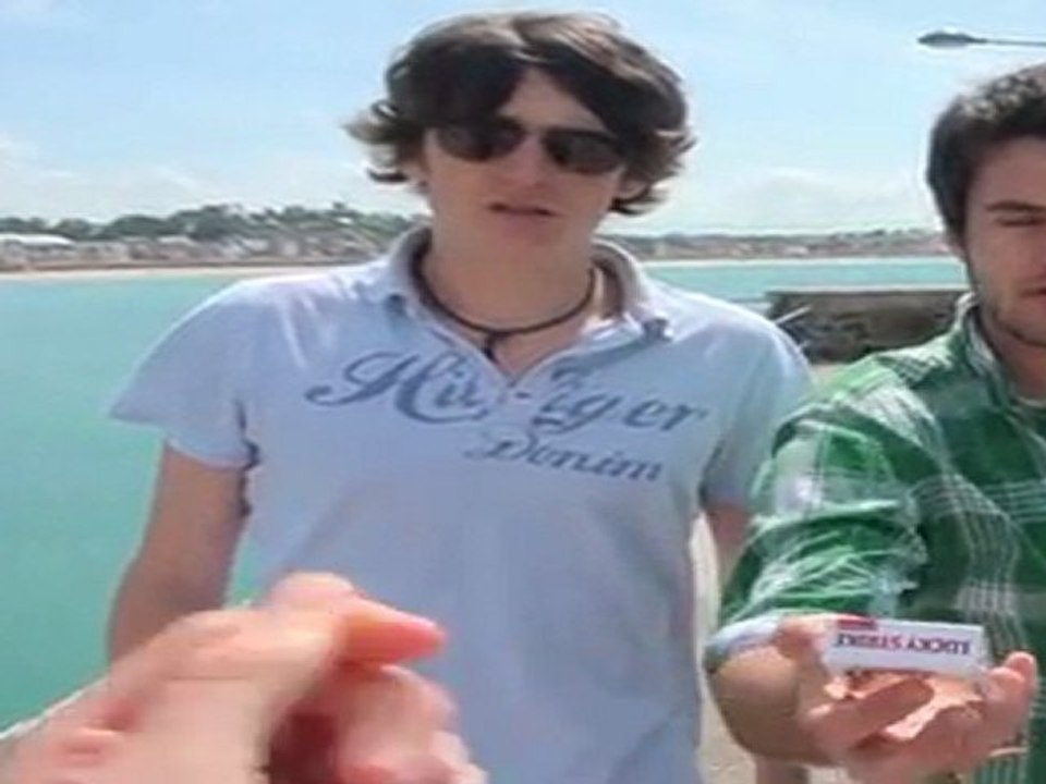 George & Jack on the seashore