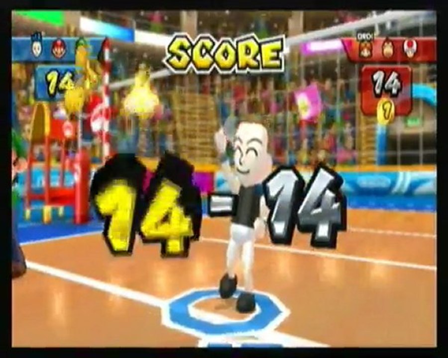 (thegamer) joue  mario sport mix volley ball