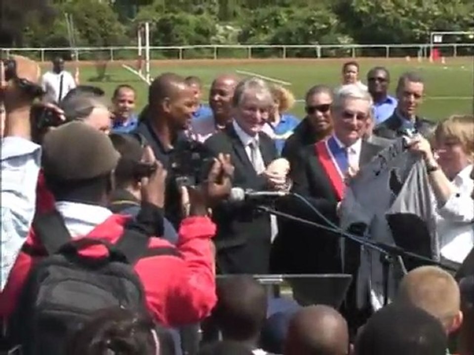 Inauguration du stade Bernard Lama de Villetaneuse