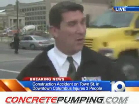 Concrete Pumping Accident falls over 3 injured_(360p)