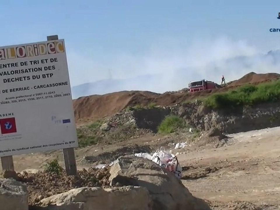 Incendie à la Valoridec de Carcassonne