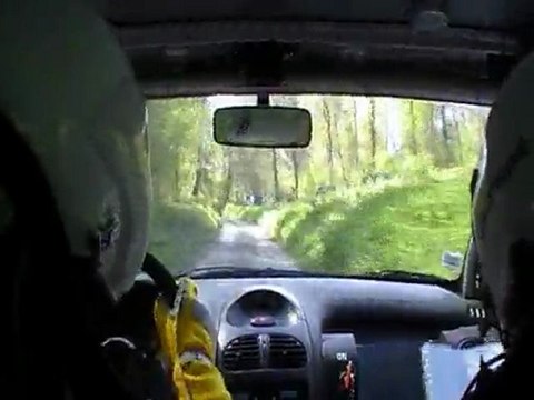 rallye neufchatel 2011 ES3 camera embarquee 206 xs A6K fleury/batté