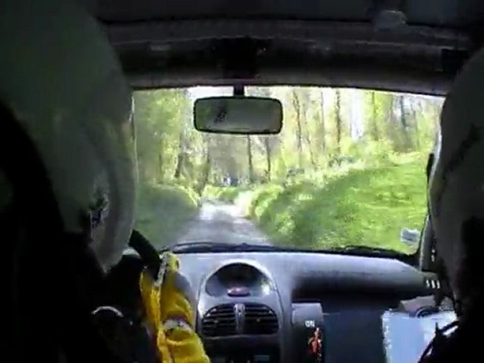 rallye neufchatel 2011 ES3 camera embarquee 206 xs A6K fleury/batté