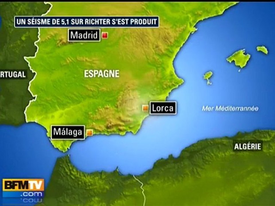 Un séisme de magnitude 5,1 a frappé l'Espagne