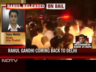 Rahul Gandhi arrested, released on bail