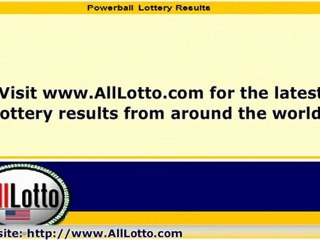 Powerball Lottery Drawing Results for May 11, 2011