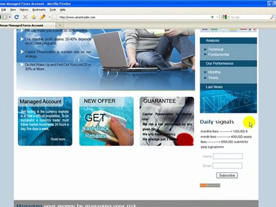 Aman Managed Forex Account