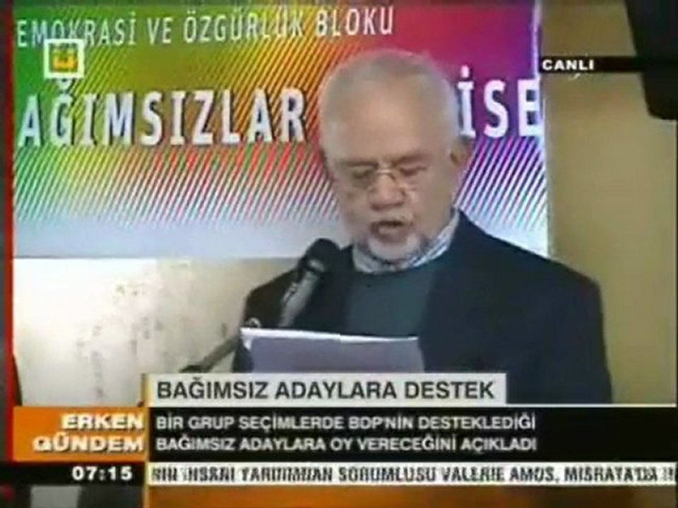 Aydınlardan Bağımsızlara destek