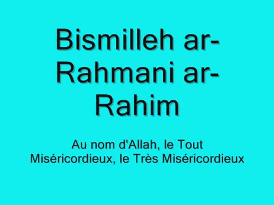 apprendre la fatiha