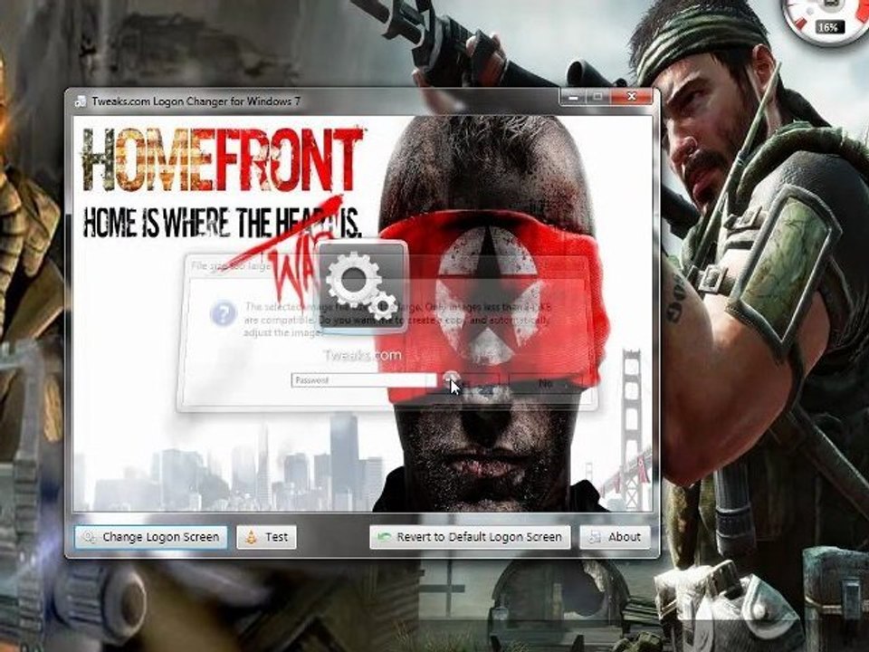 How To: Change windows 7 login screen