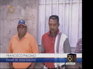 Familiares de Jesús Malavé reclaman al gobierno la muerte del joven