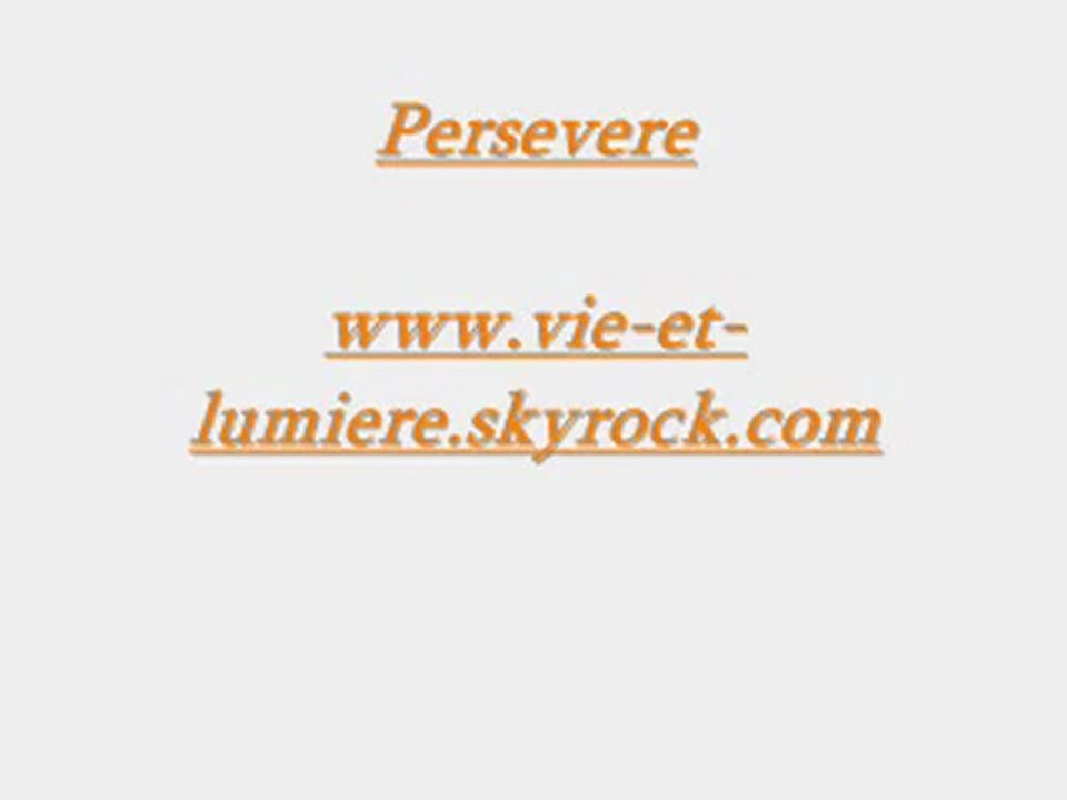 Persevere Olivier cheuwa