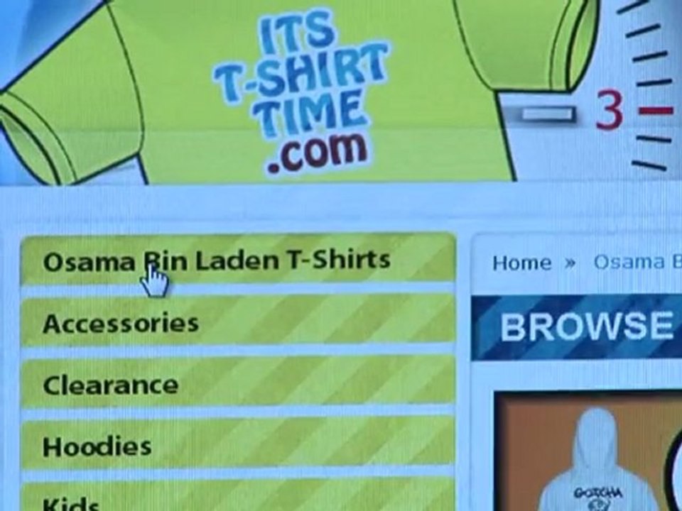 Arabic-Web-Bin Laden T-shirts - the new must-have item