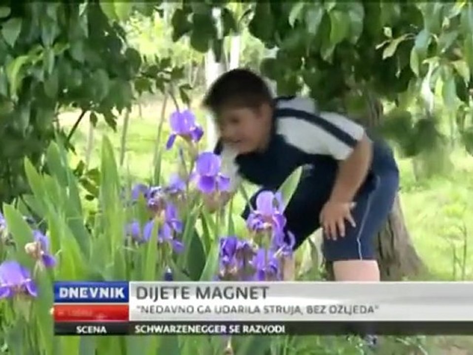 Ivan il bimbo croato che attira il metallo