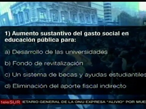 Chile: Resumen de las demandas de protestas por educación