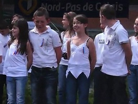Visite du nouveau complexe scolaire Anatole-France à Raismes