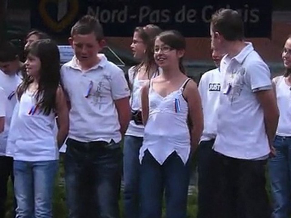 Visite du nouveau complexe scolaire Anatole-France à Raismes