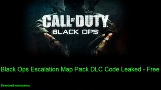 COD Black Ops Escalation Map Pack 2 Free Code Download