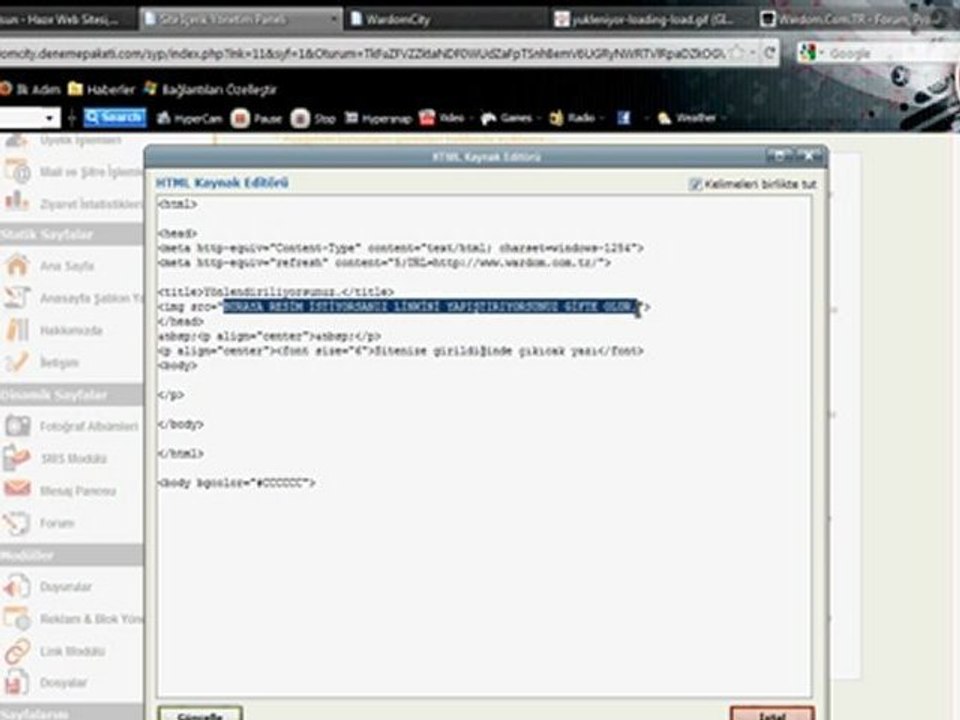 Website Yönlendirme