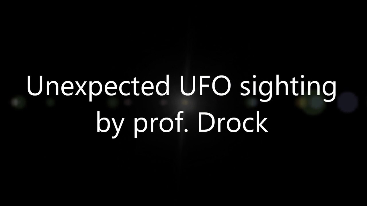 Unexpected UFO sighting
